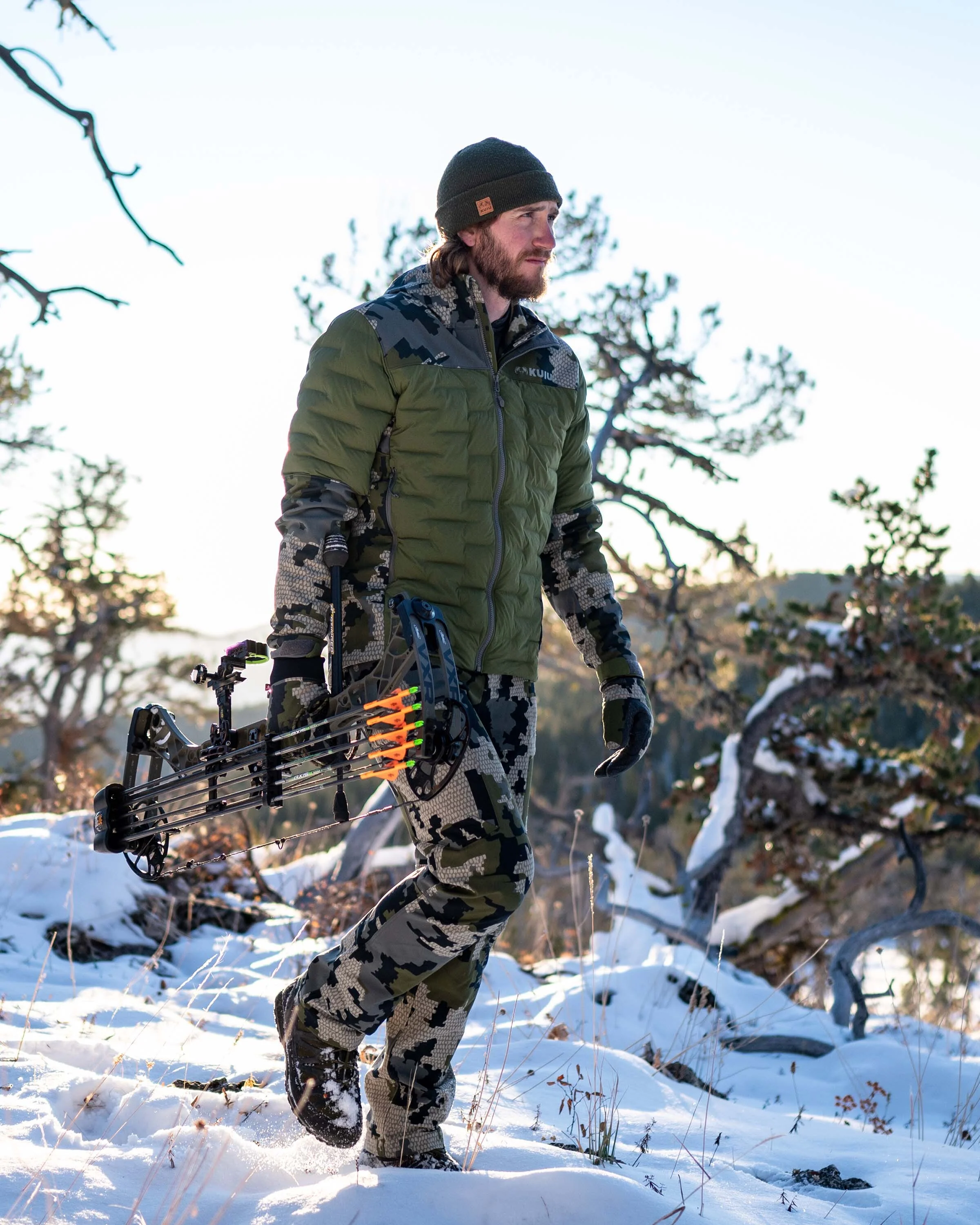 Axis Thermal Hybrid Hooded Jacket | Verde - Image 4