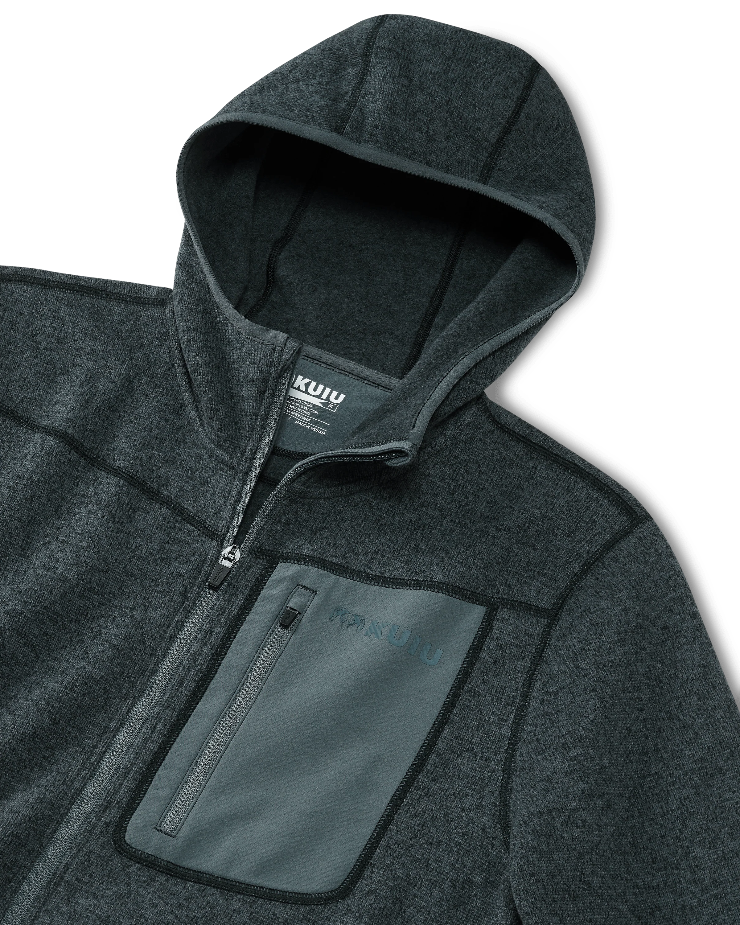 Base Camp Hooded Sweater | Navy Heather - Image 3
