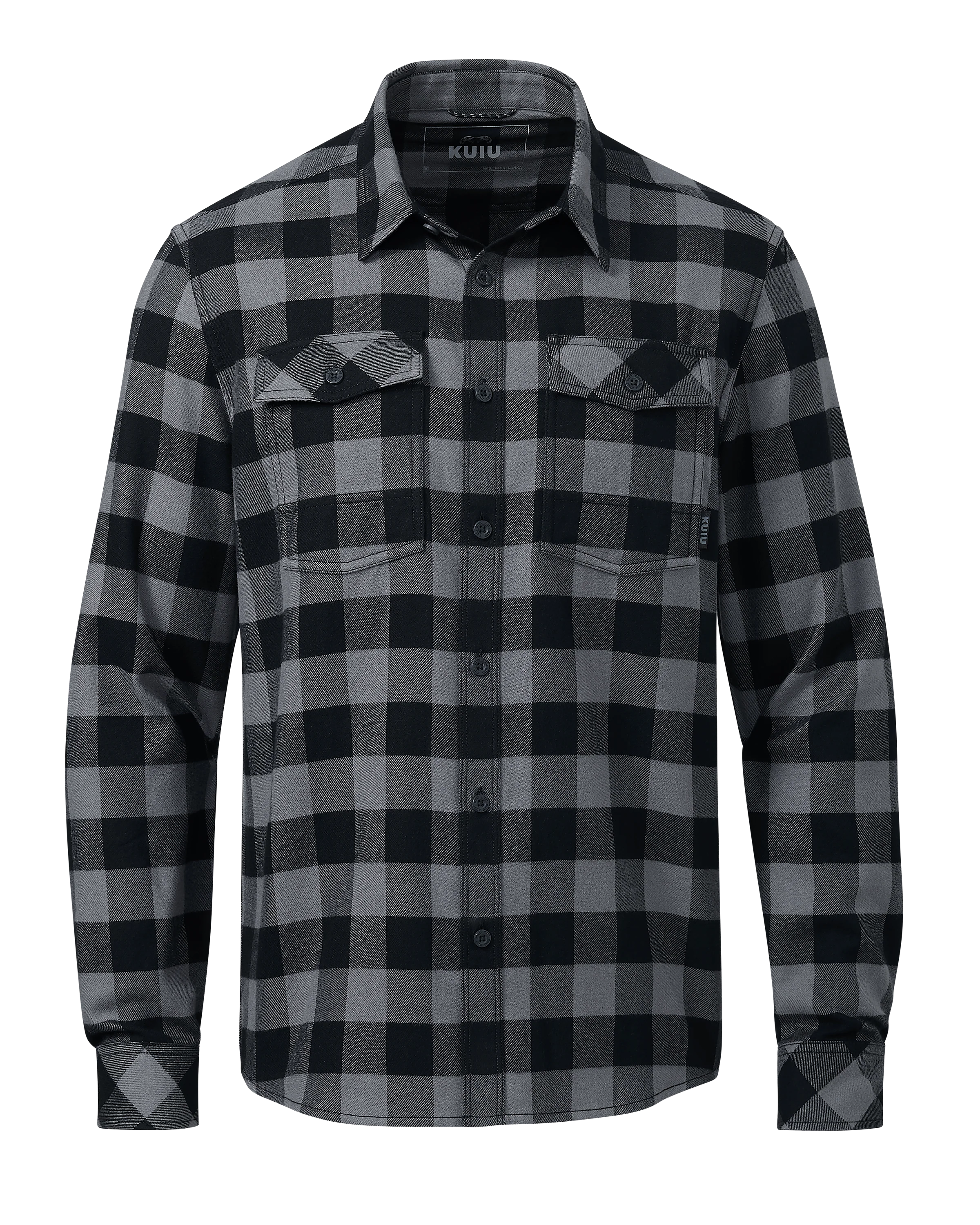 Field Flannel Shirt | Gunmetal Buffalo Check