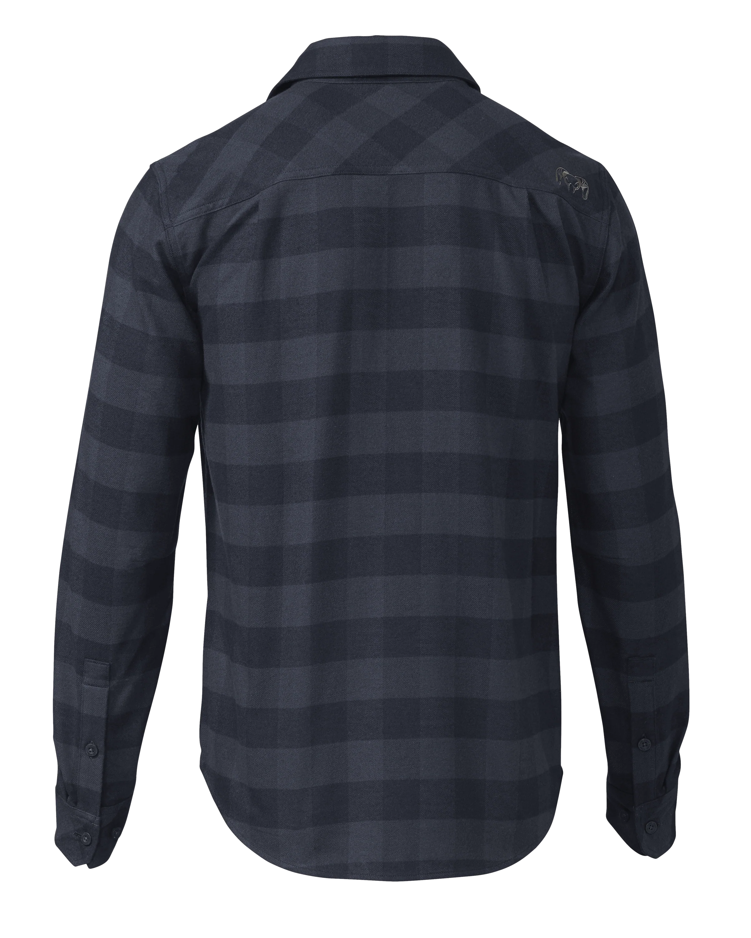 Field Flannel Shirt | Steel Blue Buffalo Check - Image 2