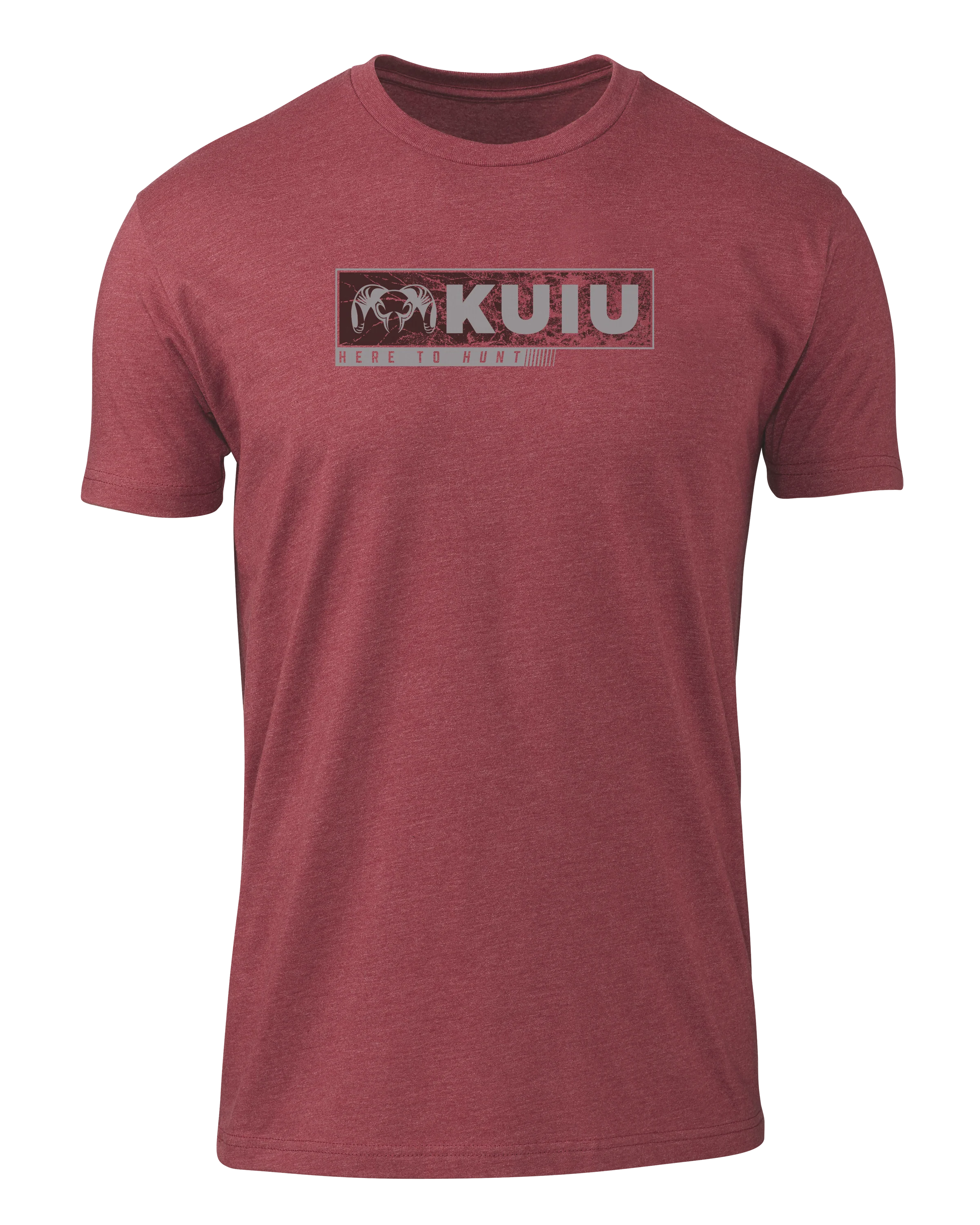 KUIU Here to Hunt Gritstone T-Shirt | Cardinal