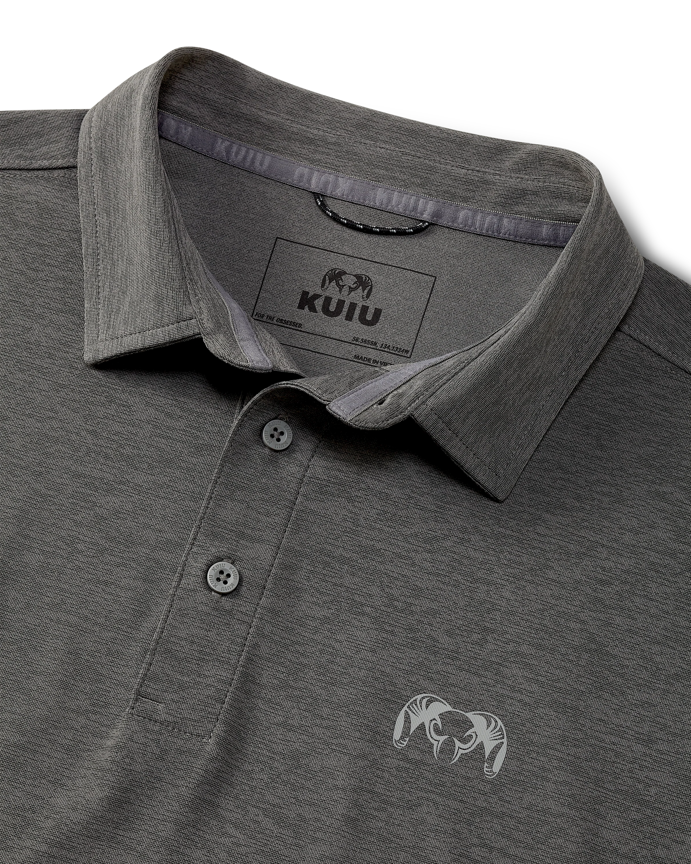 KUIU Performance Polo | Heather Stone - Image 2