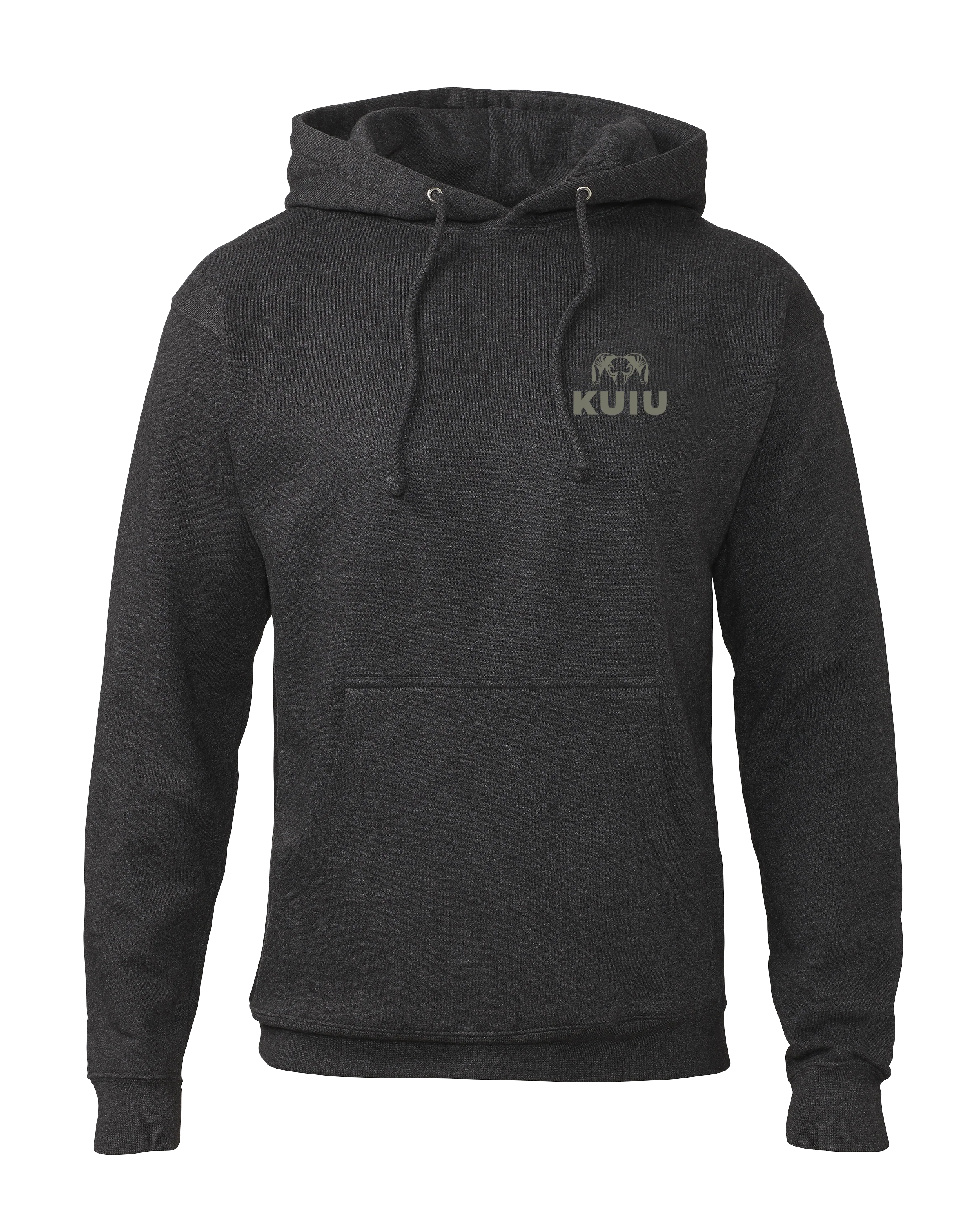 KUIU Topo Back Logo Hoodie | Charcoal - Image 2
