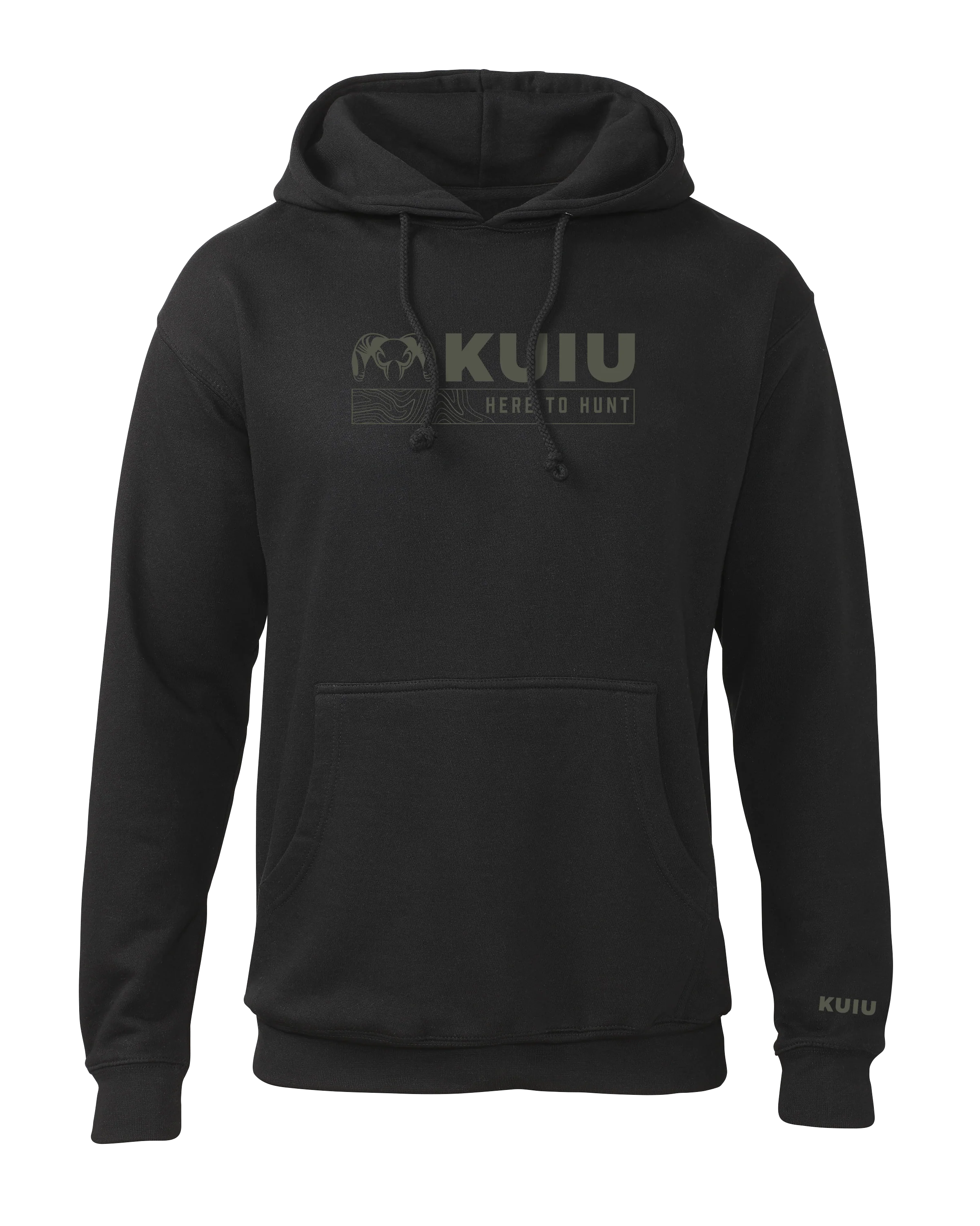 KUIU Topo Here to Hunt Hoodie | Black