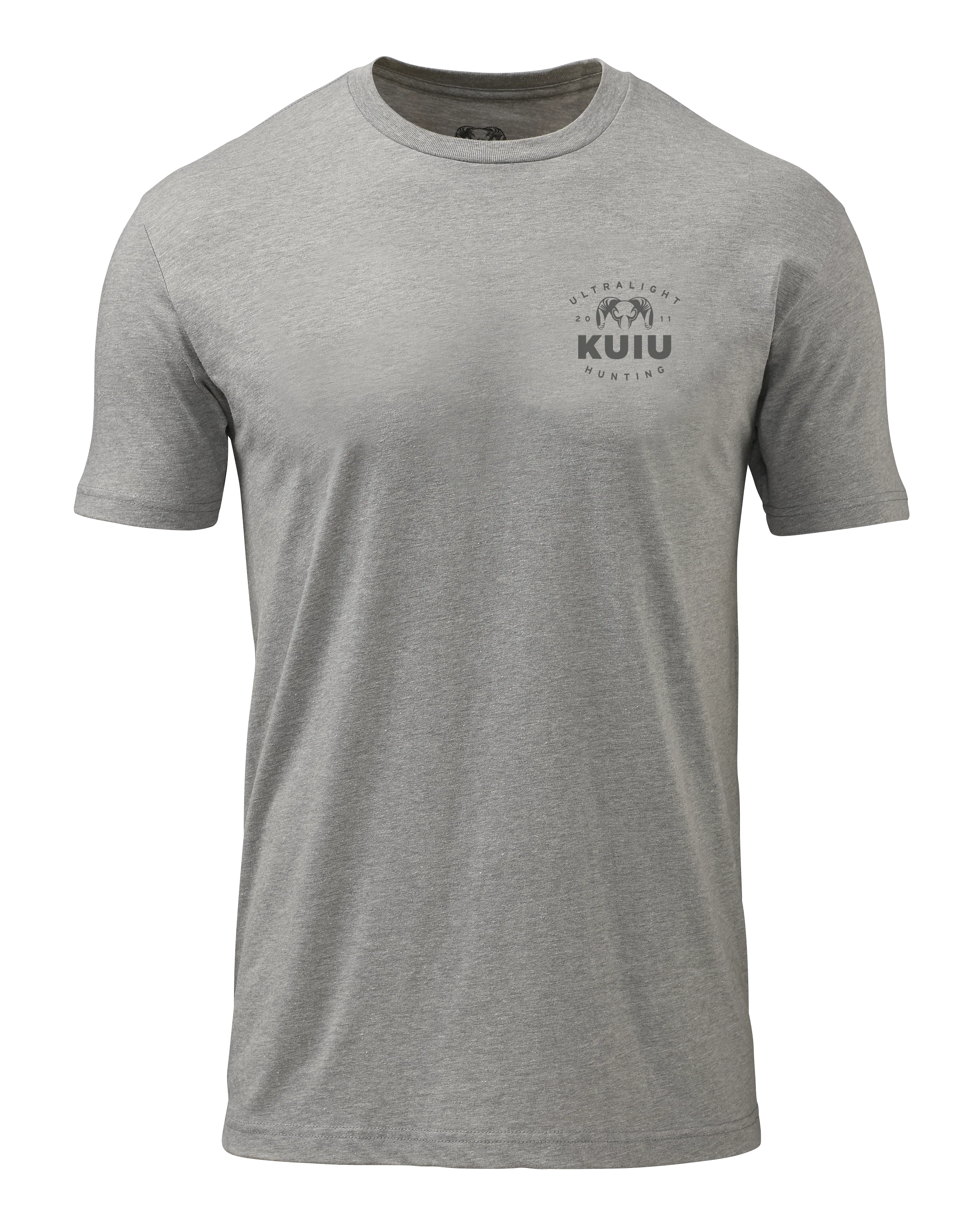 KUIU Ultralight Chest Logo T-Shirt | Heather Grey