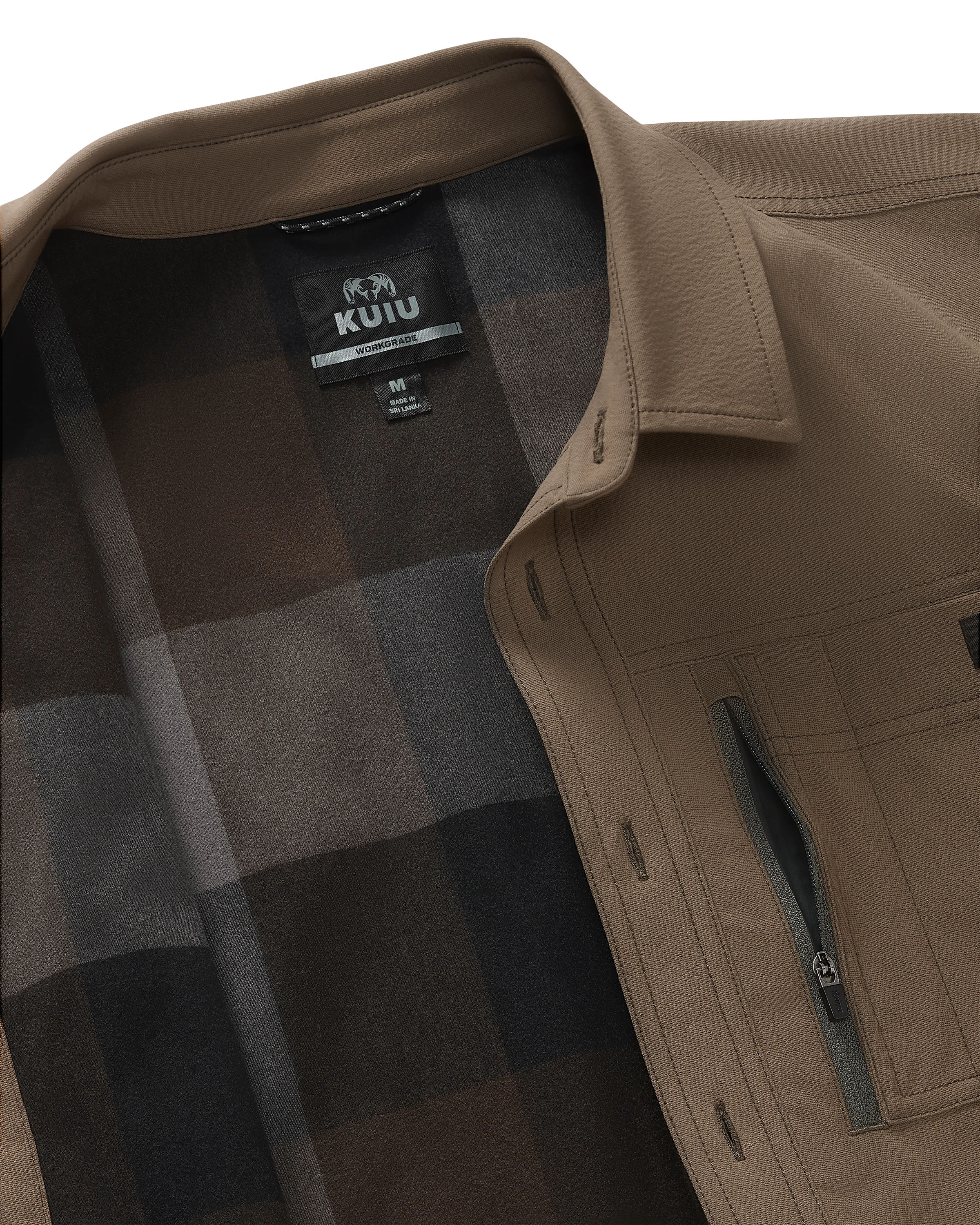Motive Flannel Lined Shirt Jacket | Major Brown - Image 2