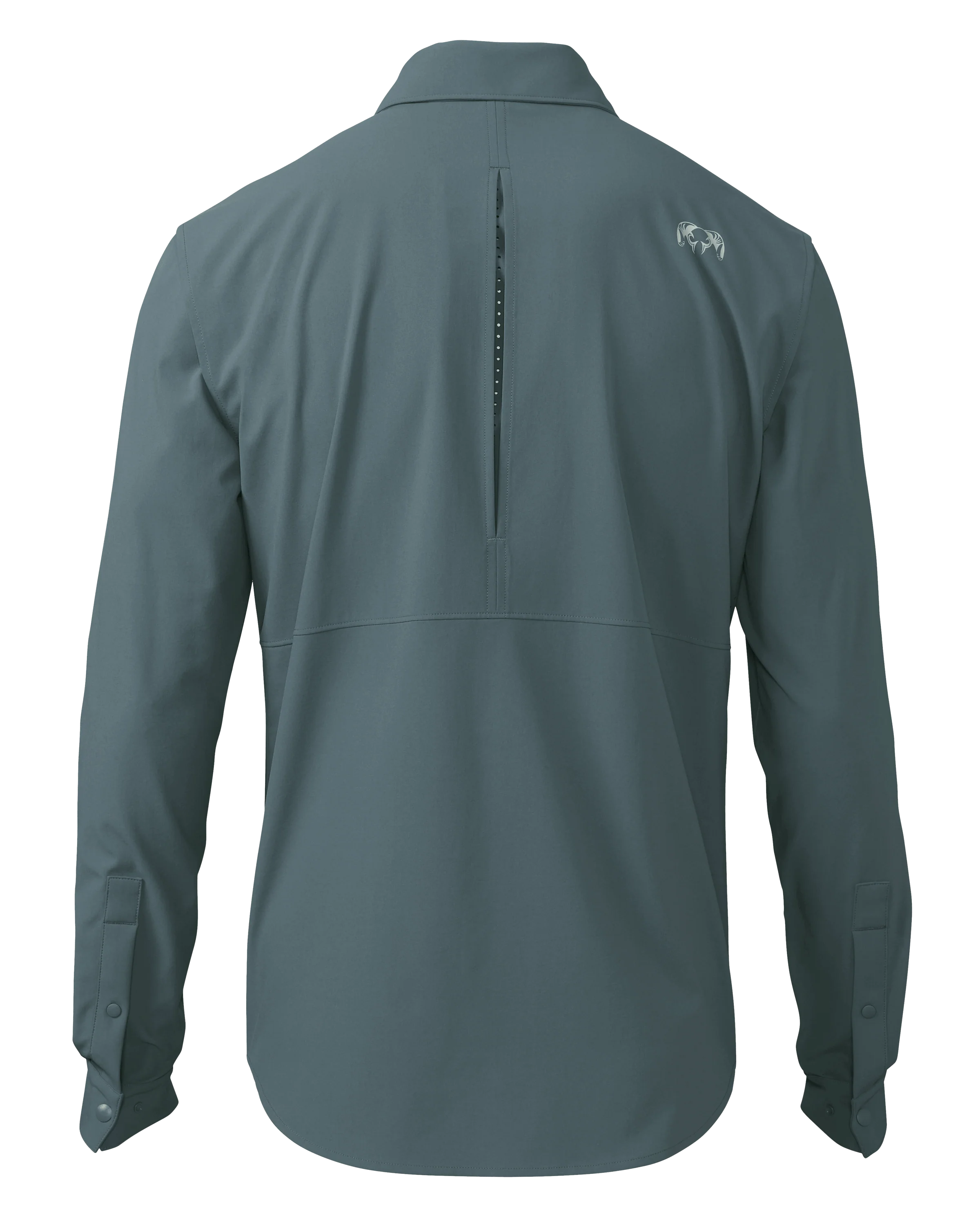 Outlet Mesa Vented LS Snap Shirt | Storm - Image 2