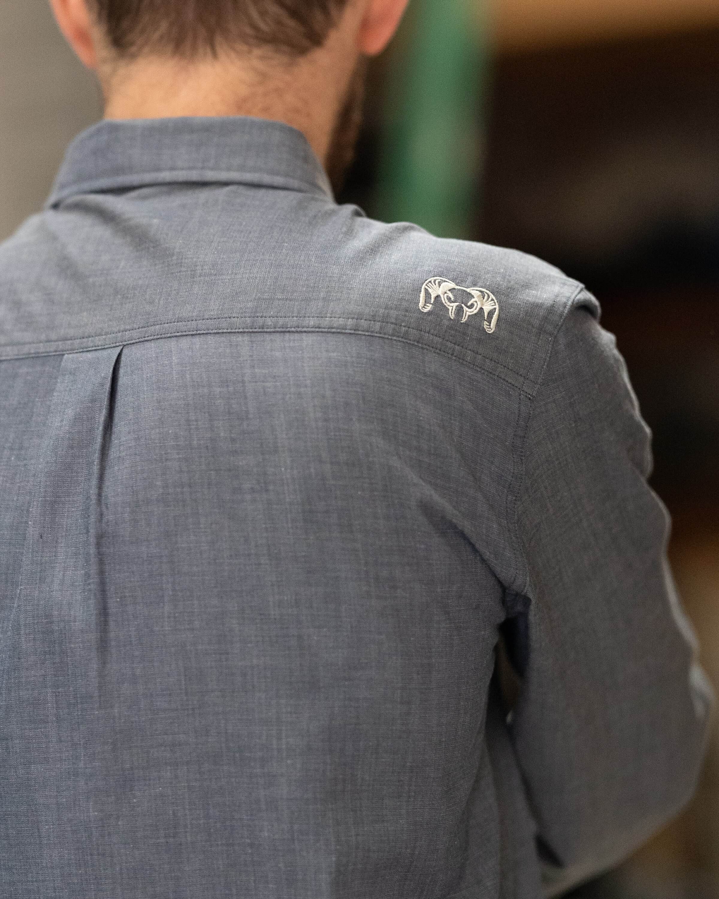 Outlet Terrace LS Shirt | Castle Rock Chambray - Image 6