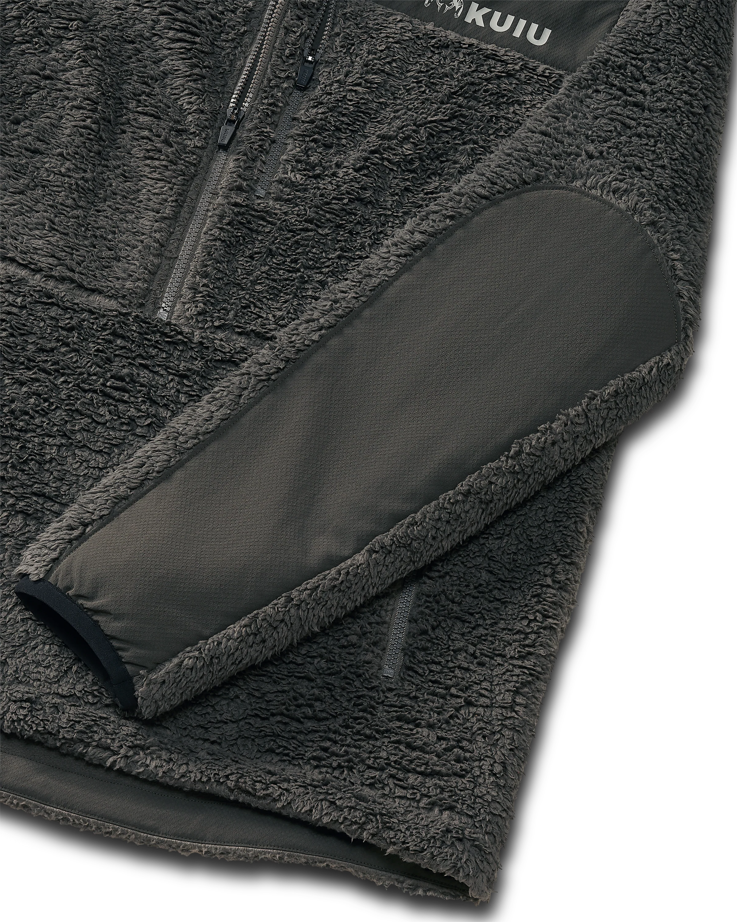Sherpa Fleece Zip Pullover | Asphalt - Image 3