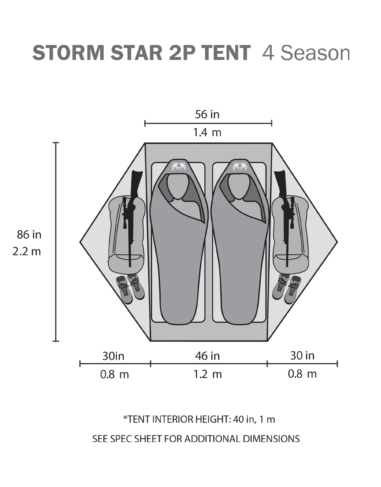 Storm Star 2 Person Tent | Major Brown - Image 11