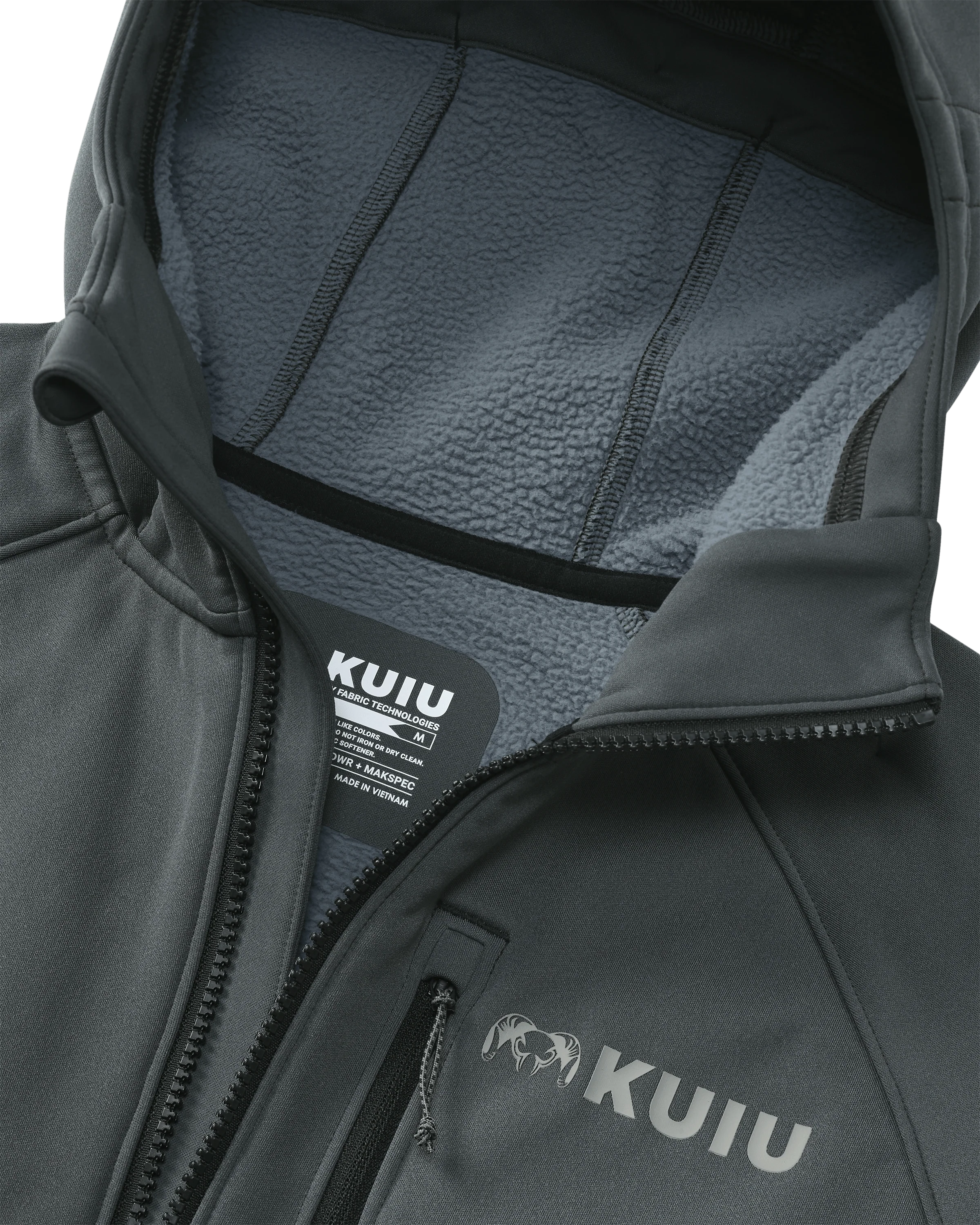 StrongFleece 275 Full Zip Hoodie | Gunmetal - Image 3
